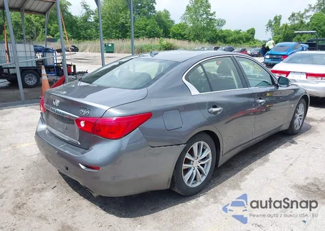 2015 Infiniti Q50 Premium from USA, damaged, VIN JN1BV7AR9FM421560